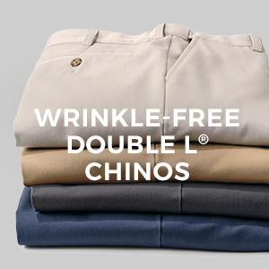 WRINKLE-FREE DOUBLE L CHINOS
