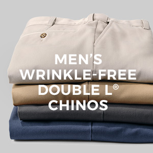 WRINKLE-FREE DOUBLE L CHINOS