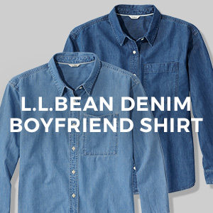 L.L.BEAN DENIM BOYFRIEND SHIRT