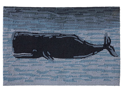 インドア・アウトドア・バケーションランド・ラグ、コースタル・ホエール