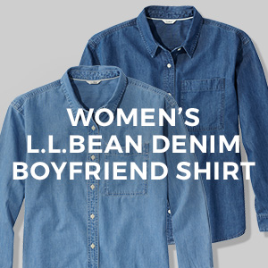 L.L.BEAN DENIM BOYFRIEND SHIRT