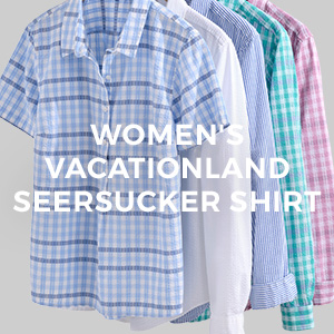 WOMEN'S VACATIONLAND SEERSCKER SHRTS
