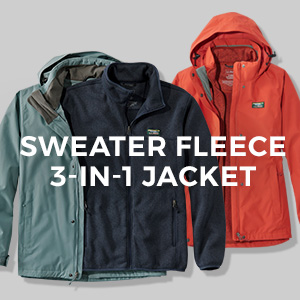 SWEATER FLEECE 3-IN-1 JACKETS