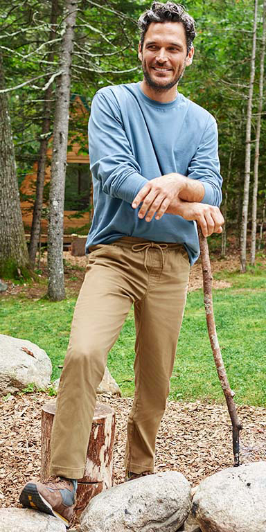 Men's Beanflex Canvas Pants ＆ Ripstop Pull-On Pants