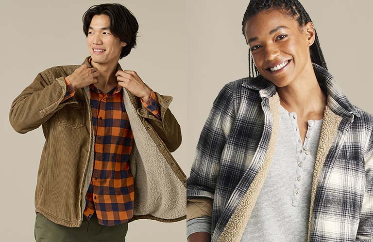 Lined Shirts & Bottoms Collection Lined Shirts & Bottoms Collection