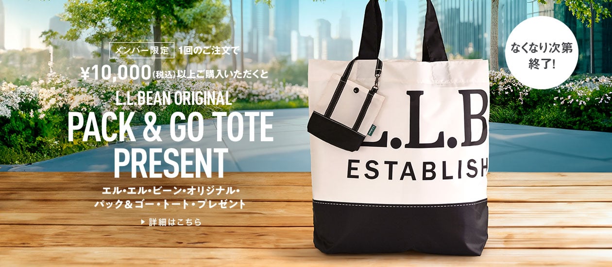 L.L.BEAN ORIGINAL PACK & GO TOTE PRESENT
