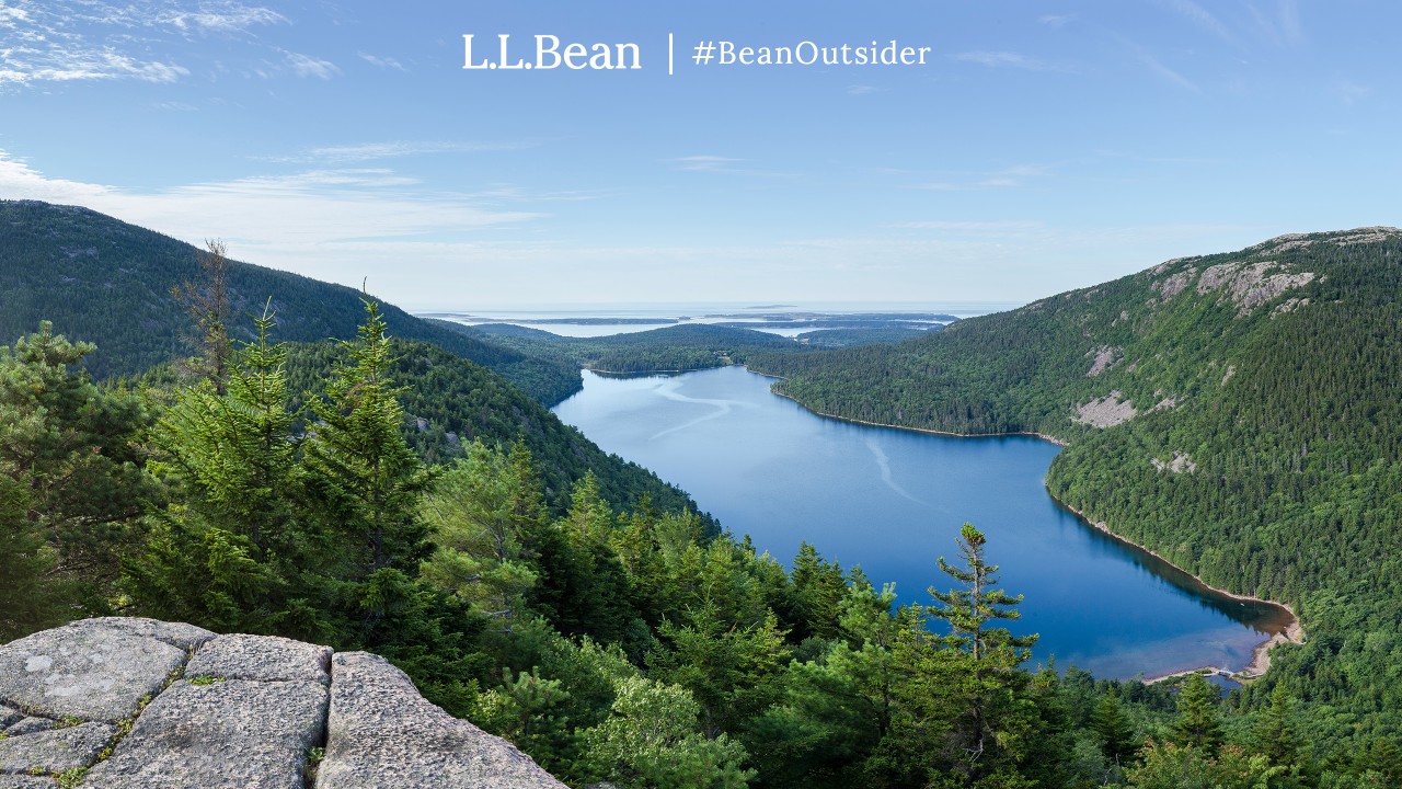 Scenic over look of Jordan Pond, Acadia National Park, ME