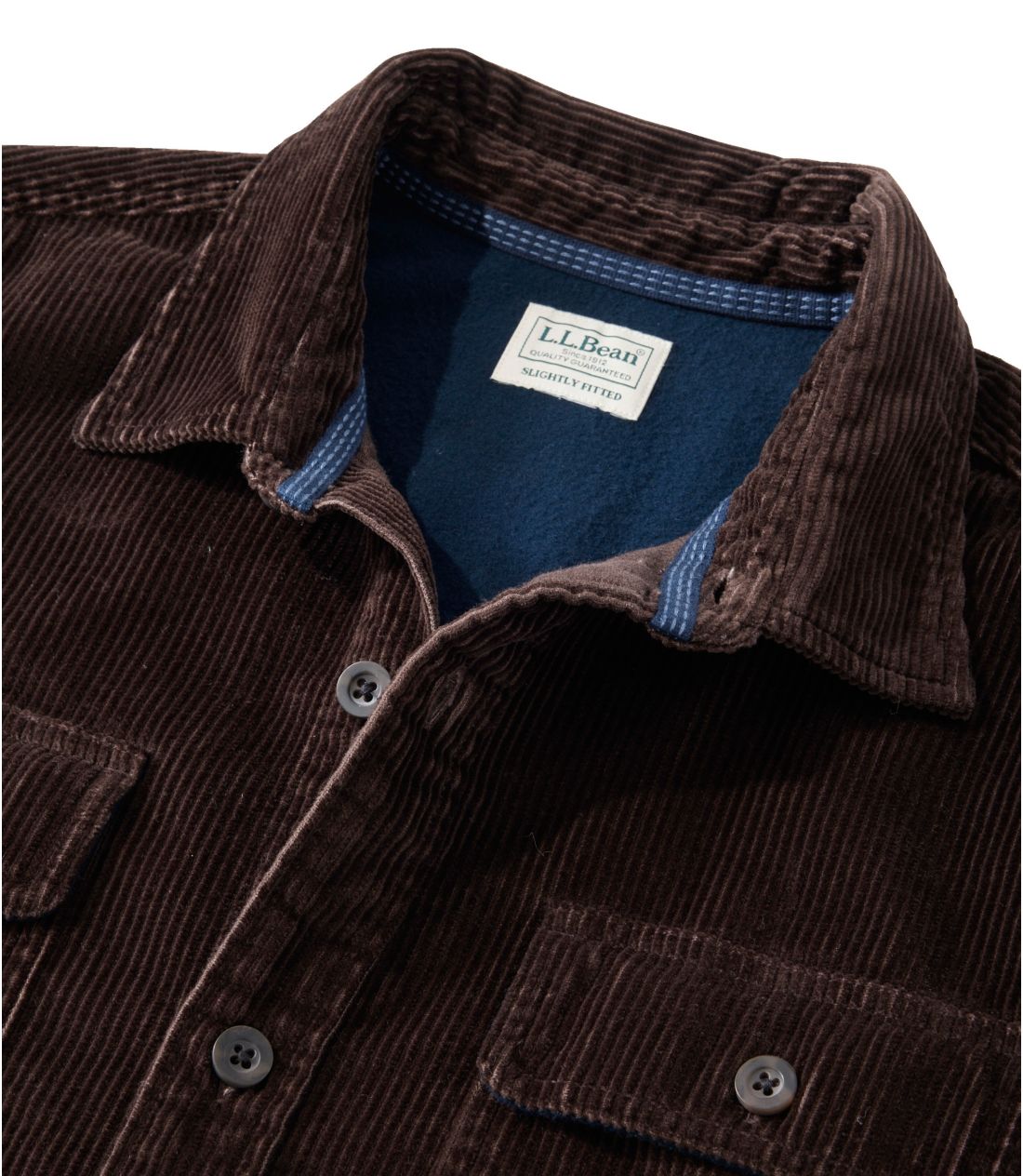 メンズ レンジリー・コーデュロイ・シャツ、スライトリー・フィット