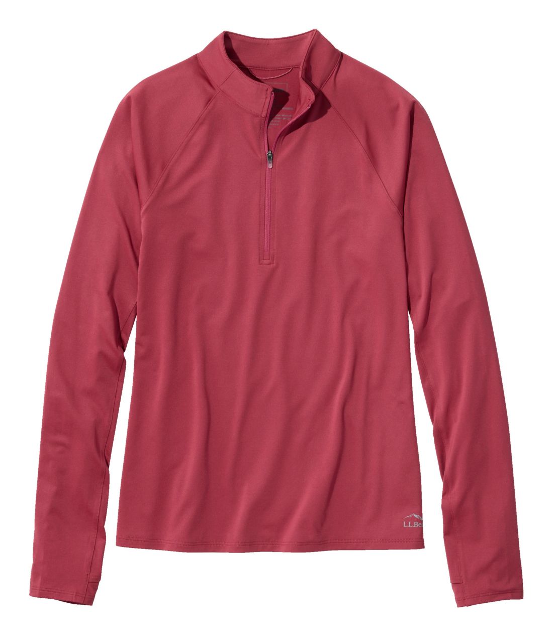 アクセス・トレイル・プルオーバー、長袖　クォータージップ