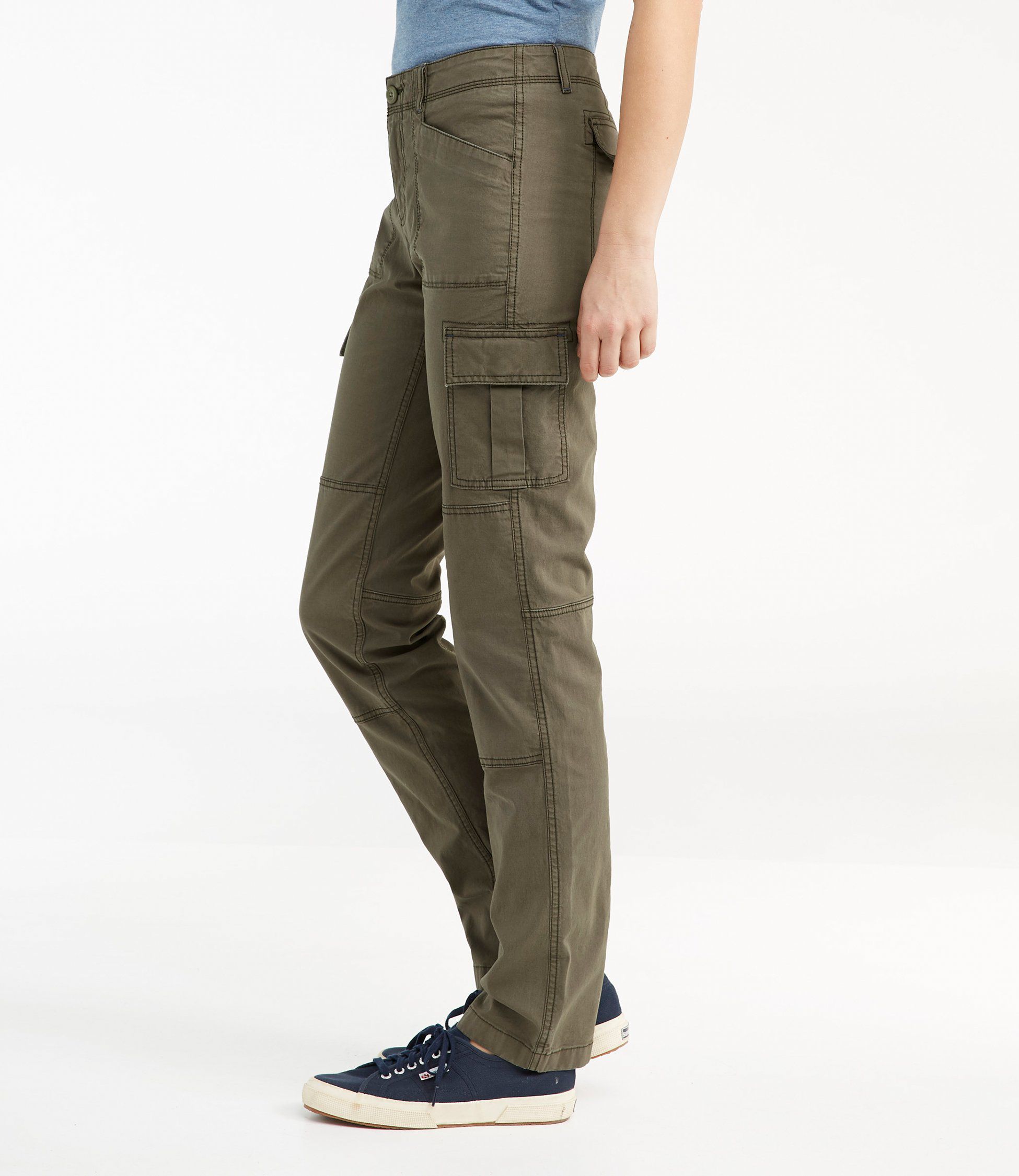 エルエルビーン　カーゴパンツ カーキ色 ウィメンズ ストレッチ・キャンバス・カーゴ・パンツ 通販｜L.L.