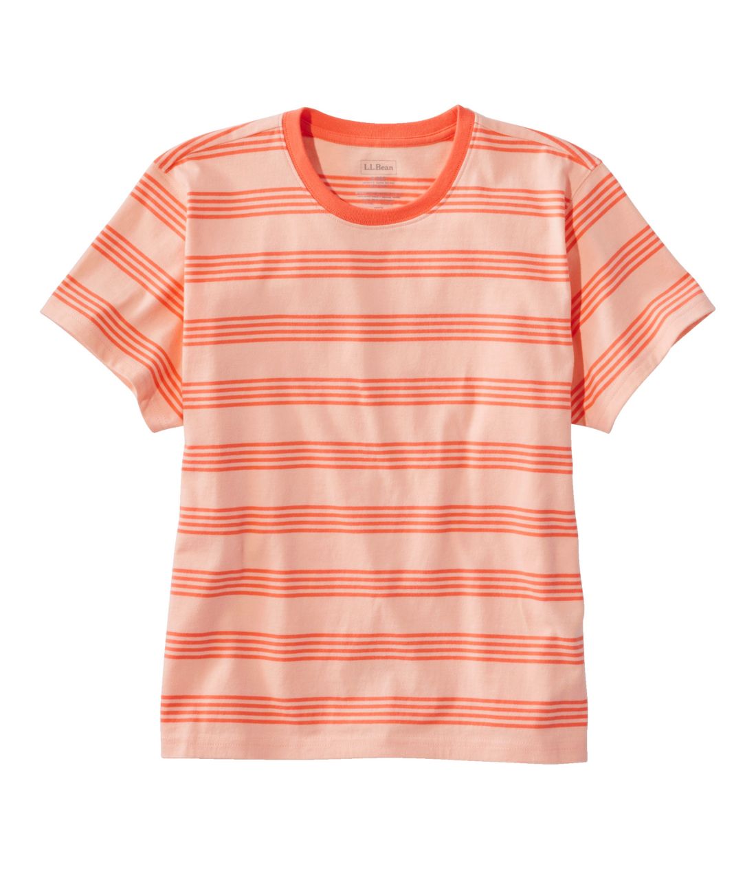 サタデーTシャツ、クルーネック　ストライプ　半袖