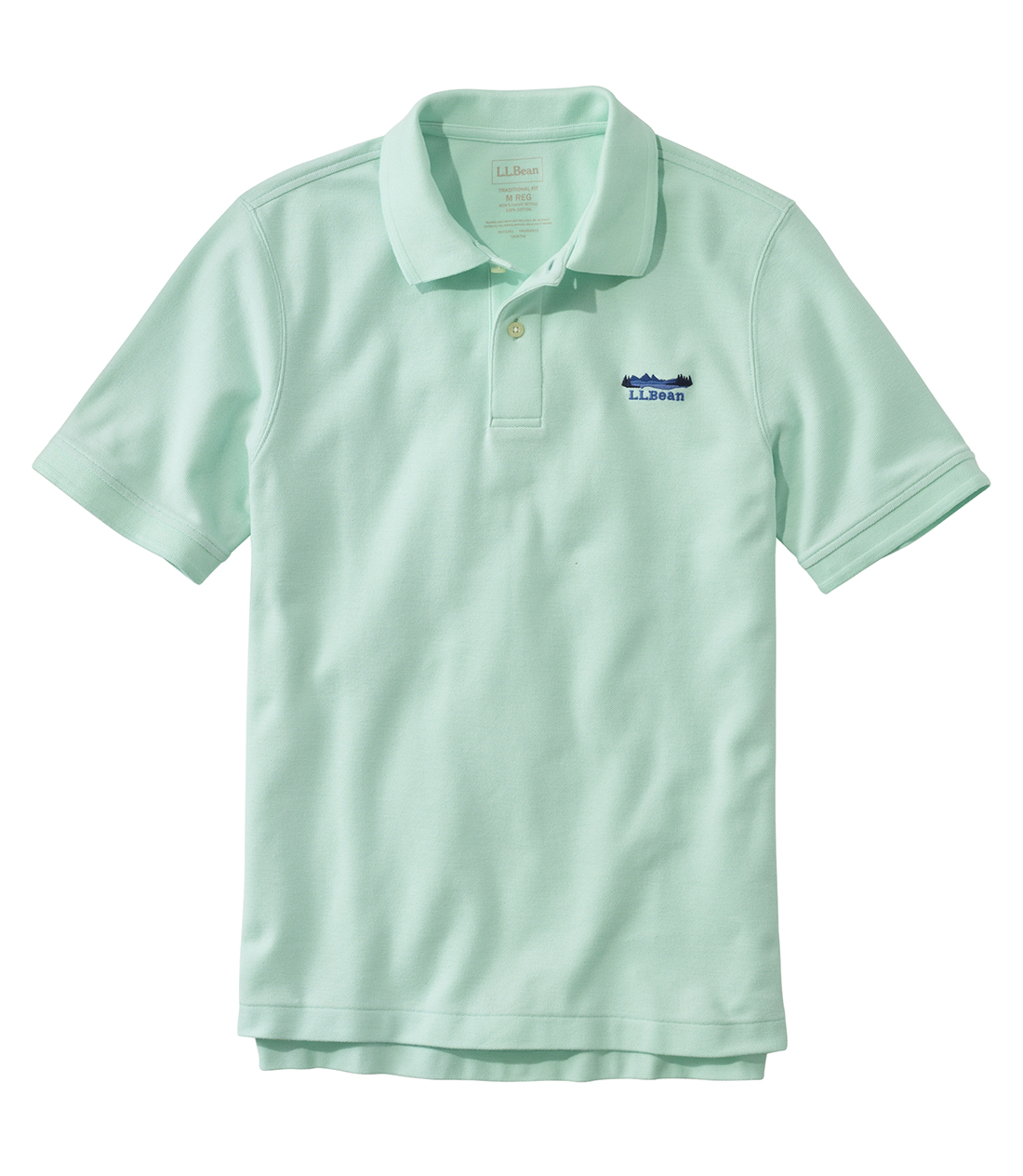 ジャパン・フィット　プレミアム・ダブル・エル・ポロシャツ、半袖　カタディン・ロゴの刺繍入り