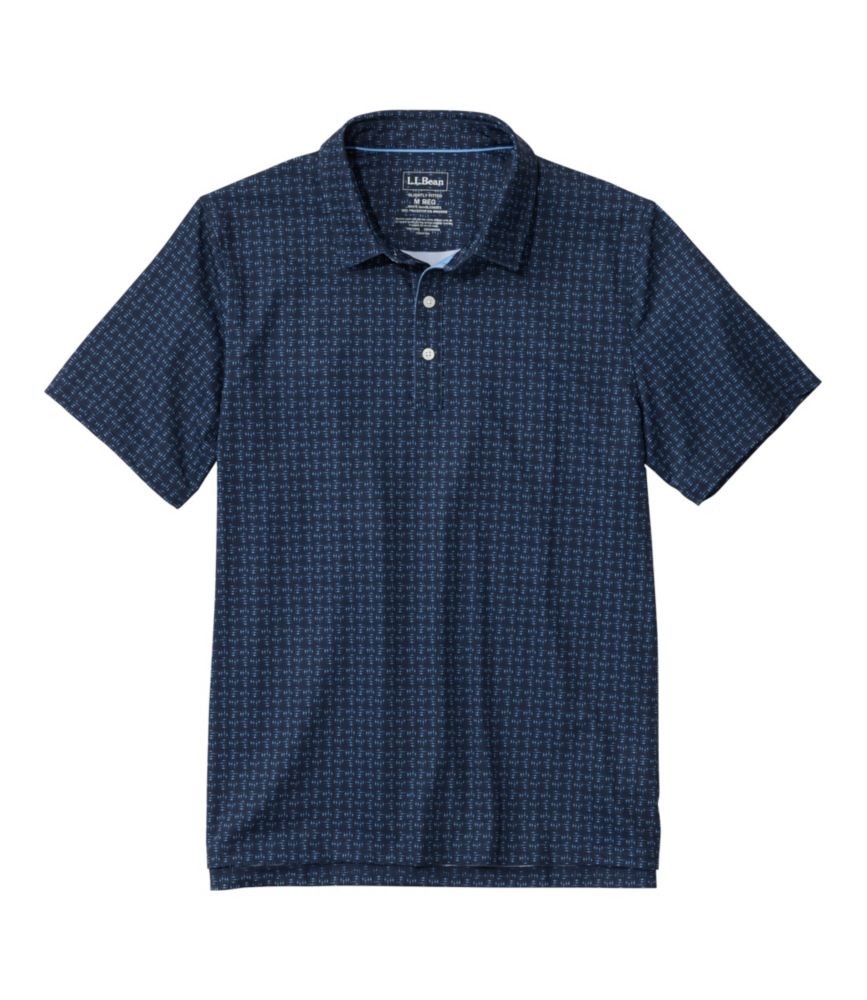 コンフォート・ストレッチ・パフォーマンス・パーティ・ポロシャツ、スライトリー・フィット　半袖　プリント