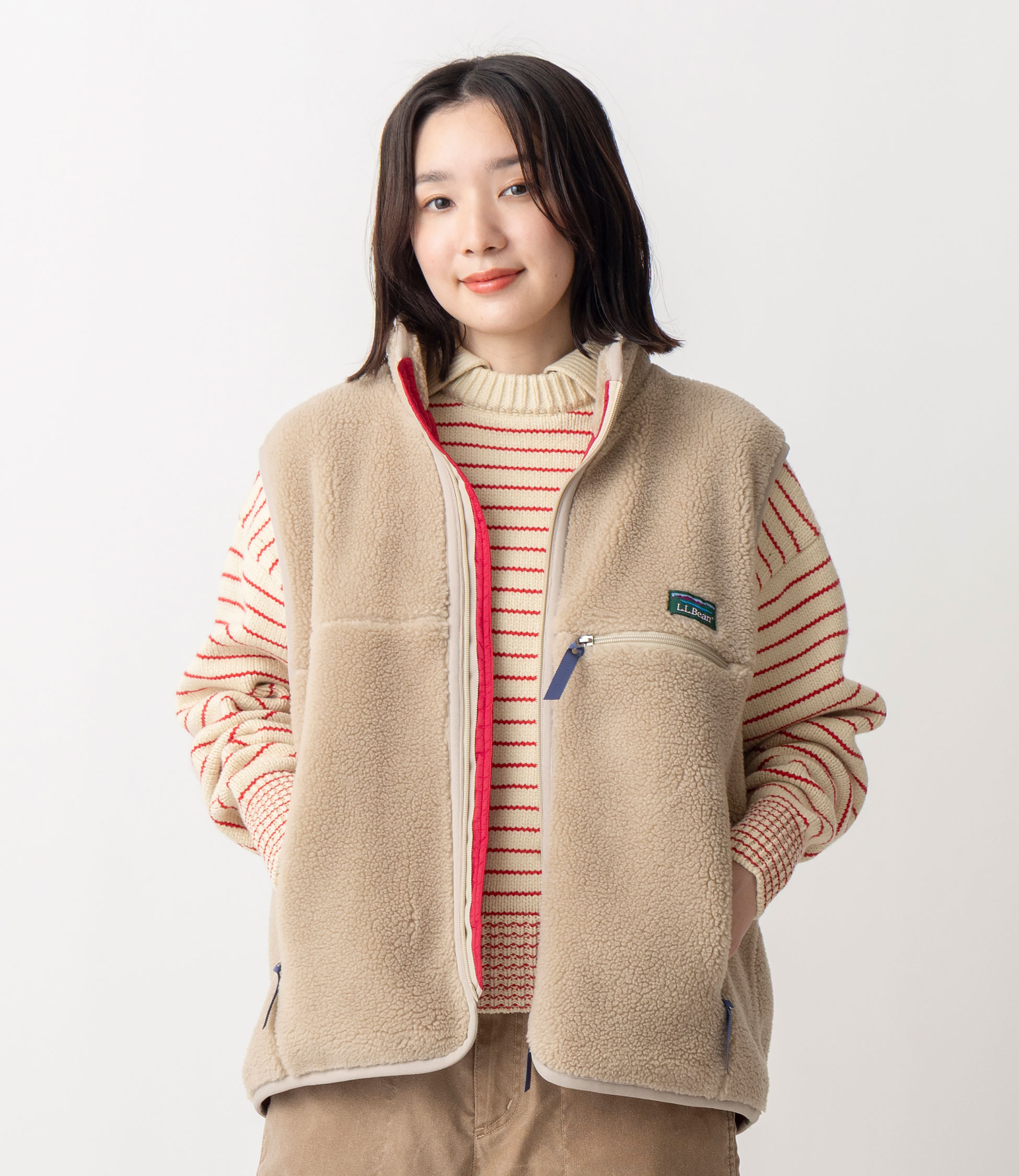 ウィメンズ トップシャム・ボア・フリース・ベスト 通販｜L.L.Bean公式