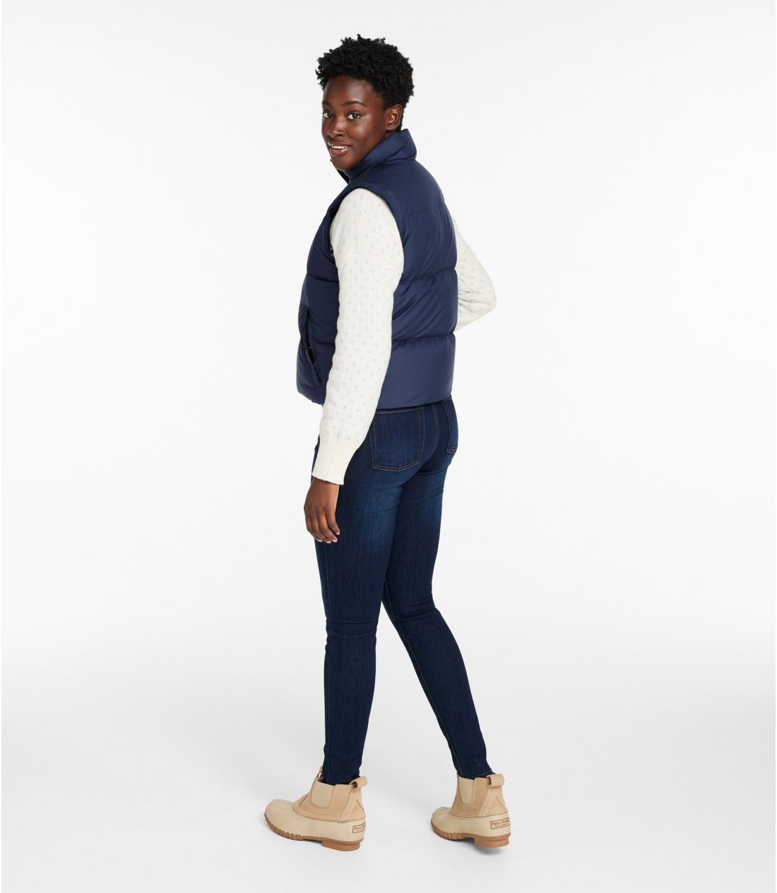 ウィメンズ マウンテン・クラシック・ダウン・ベスト、クロップド 通販