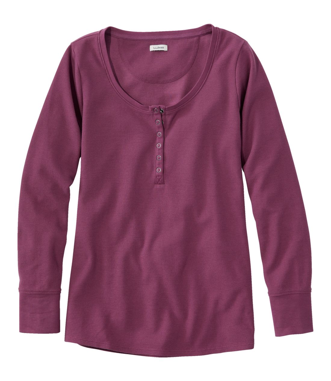 アンシュリンカブル・ミニワッフル・ティ、長袖　ヘンリー