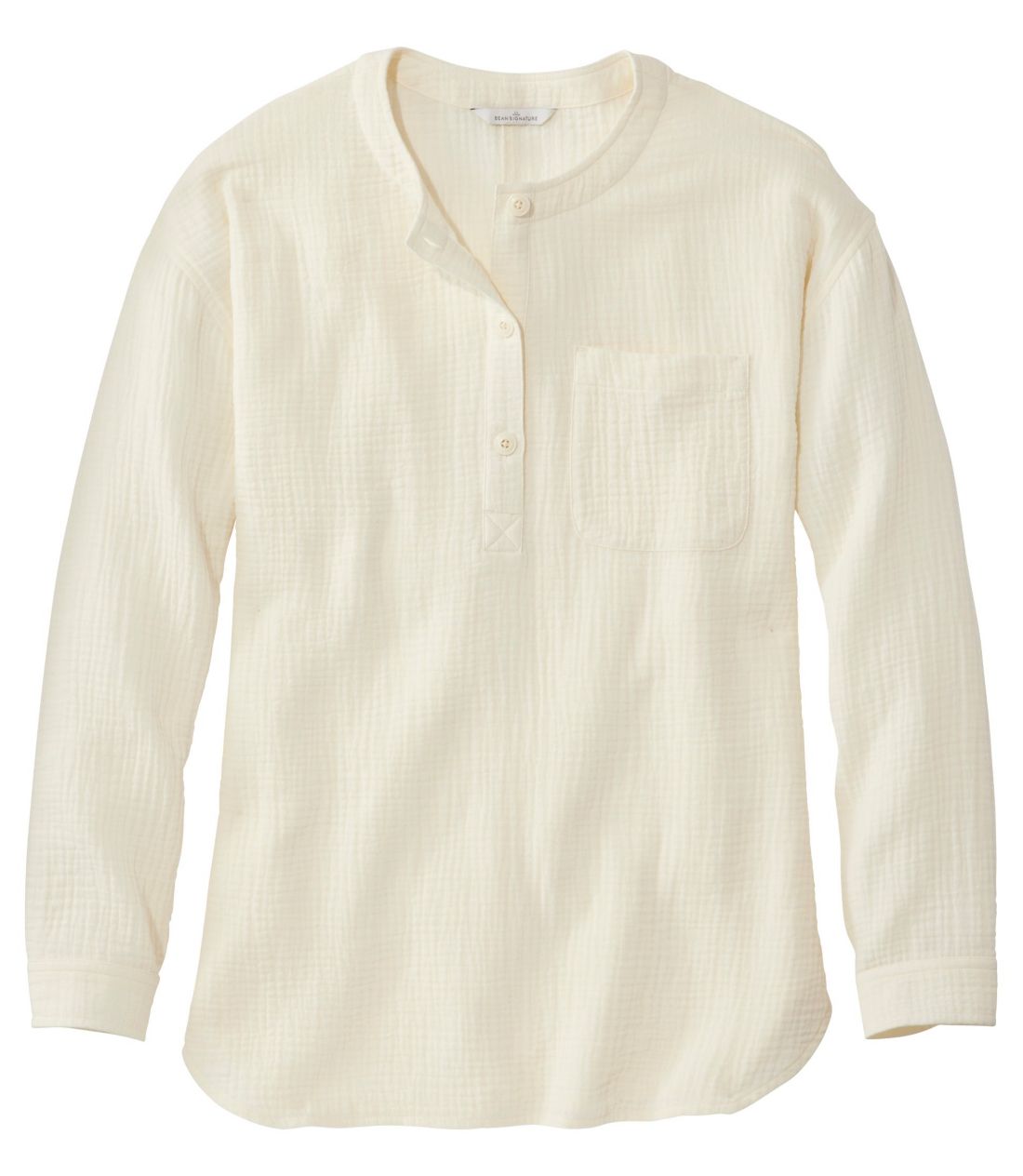 シグネチャー・コットン・ダブルウィーブ・シャツ、長袖