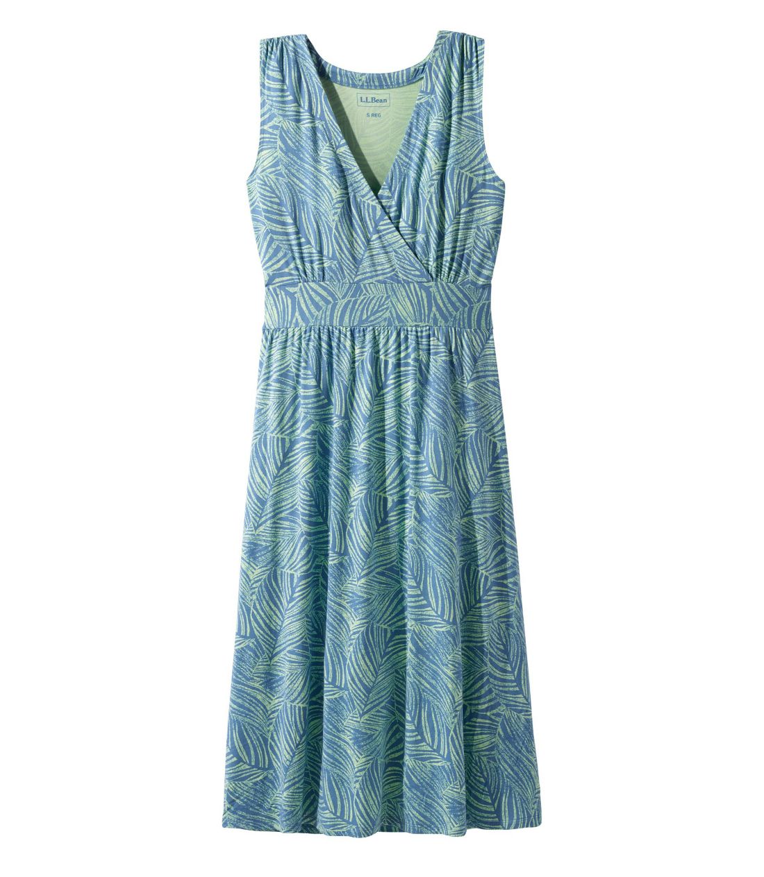 サマー・ニット・ドレス、スリーブレス　プリント