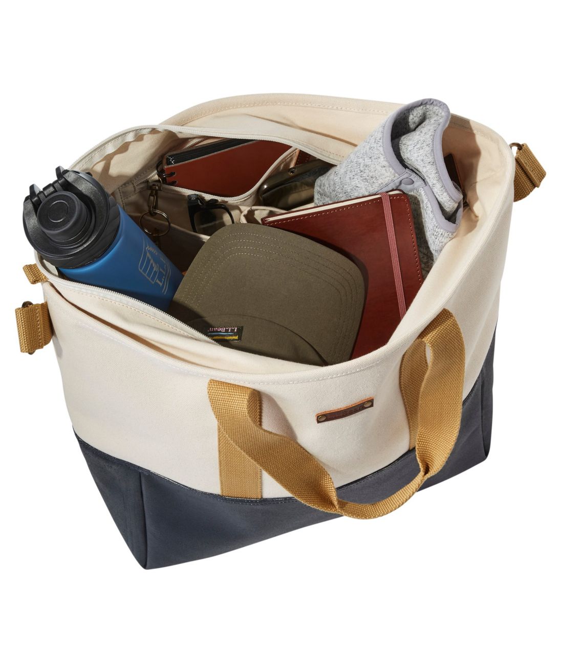 L.L.Bean（エルエルビーン） エル・エル・ビーン・ノーイースター・トート・バッグ、ラージ Classic Navy/Cream/Can