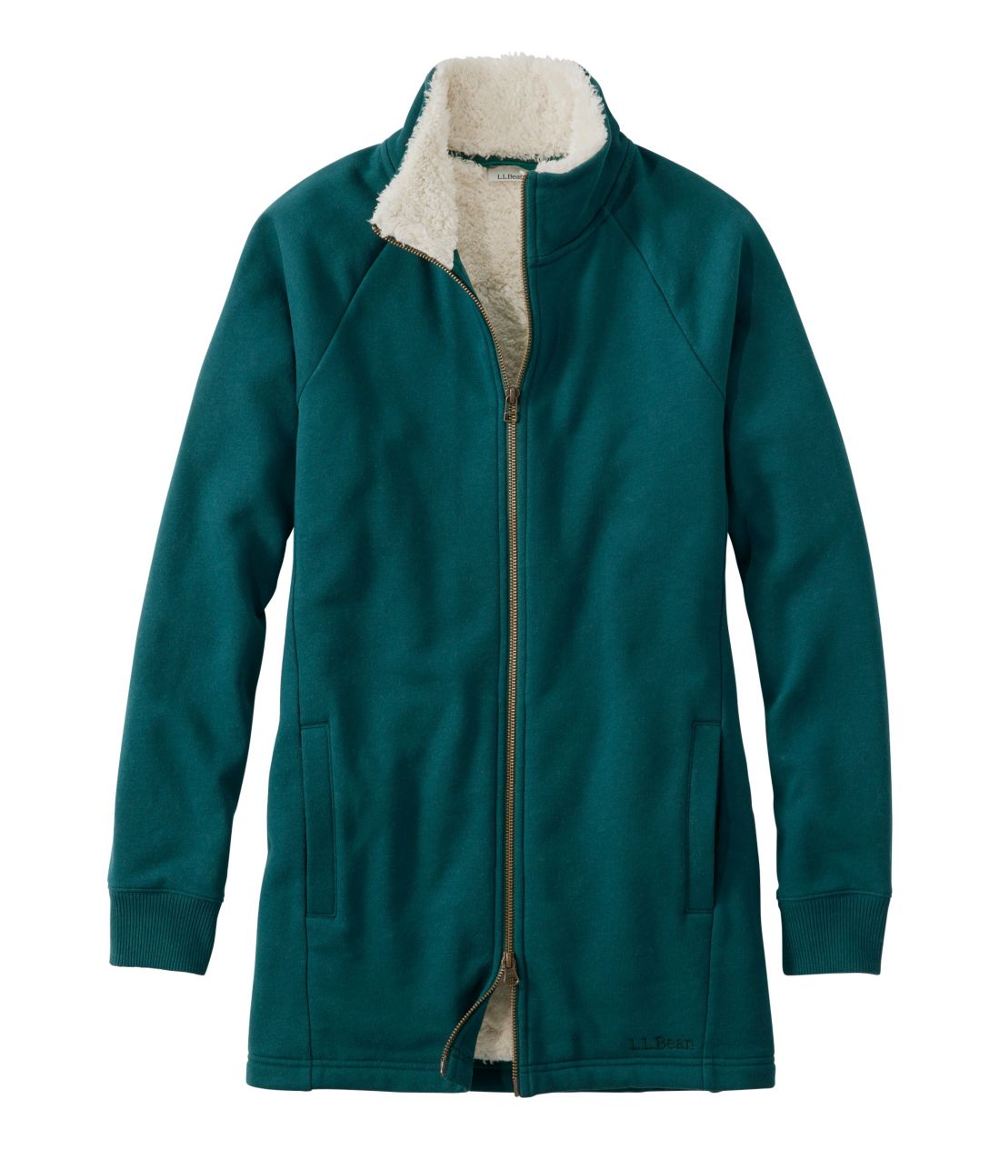 エル・エル・ビーン 1912 スウェットシャツ、シェルパラインド・フルジップ・チュニック