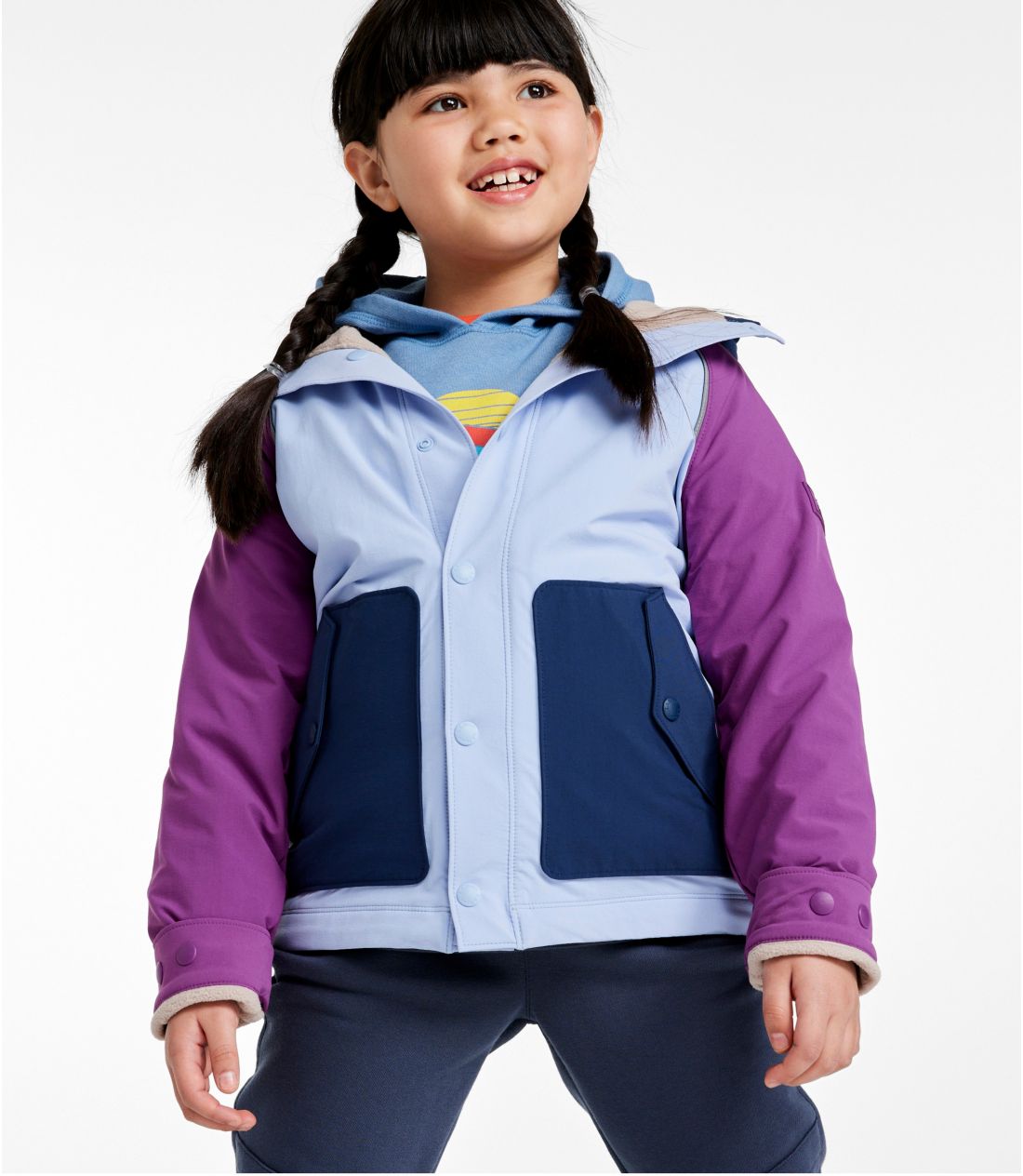 キッズ・バウンドレス・ソフトシェル・ジャケット、カラーブロック