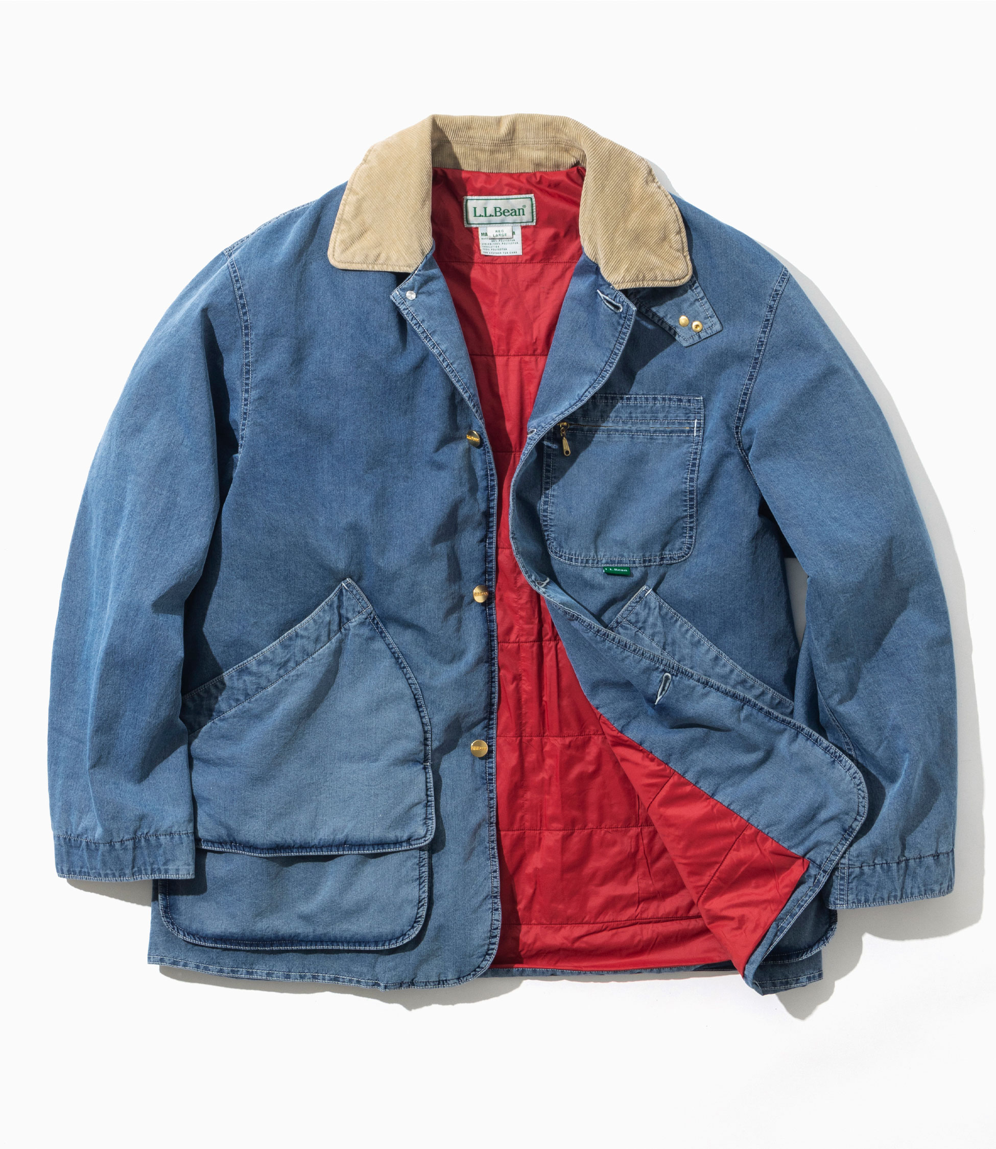 メンズ ビーンズ・フィールド・コート、インサレーテッド インディゴ