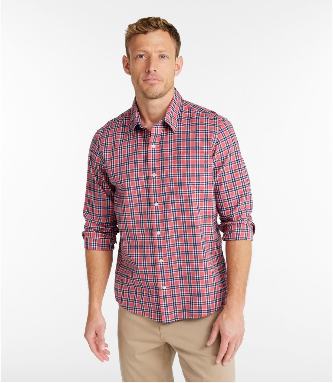 メンズ リンクルフリー（形態安定）・ウルトラソフト・ブラッシュ・コットン・シャツ、スライトリー・フィット 長袖 通販｜L.L.Bean公式