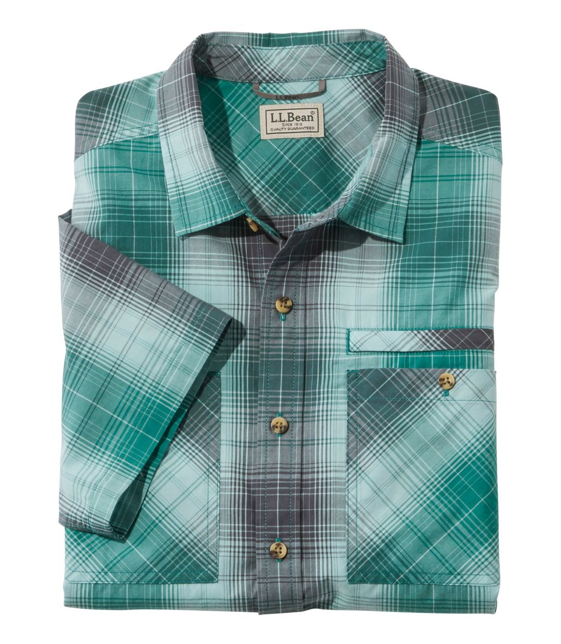 オッター・クリフ・シャツ、半袖　プラッド