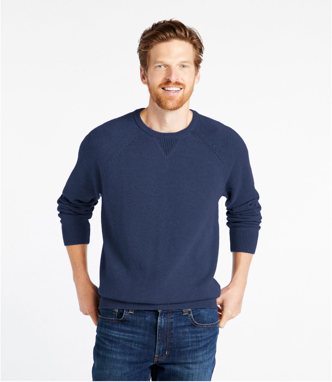 エルエルビーン コットンカーディガン カシミヤ混 ソリッド L.L.Bean カーディガン エル・エル・ビーン・クラシック・ラグ