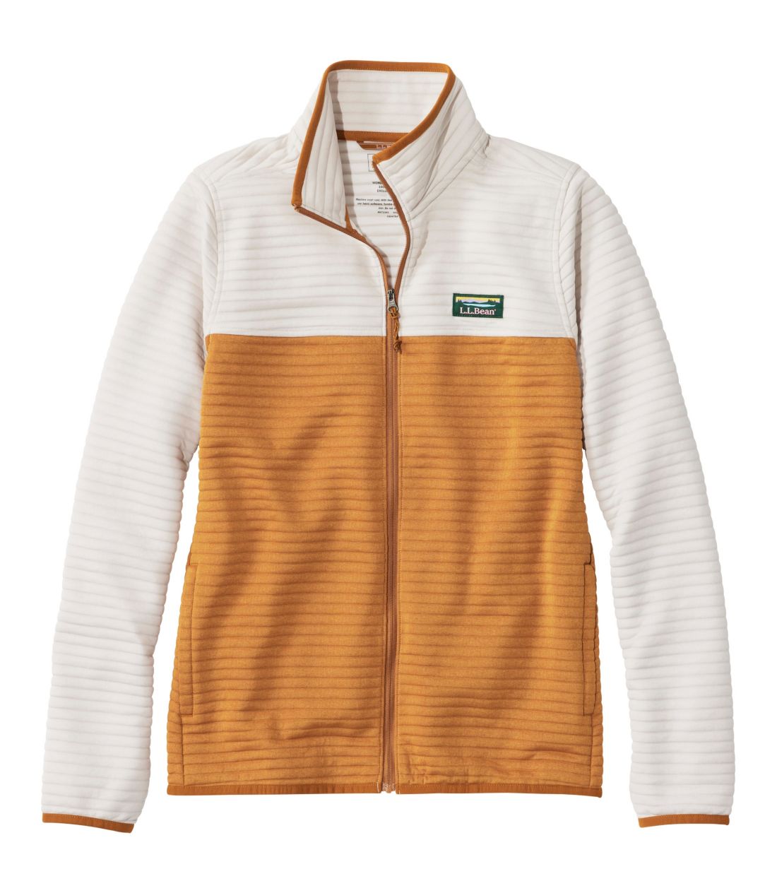 エアーライト・ニット・フルジップ、カラーブロック