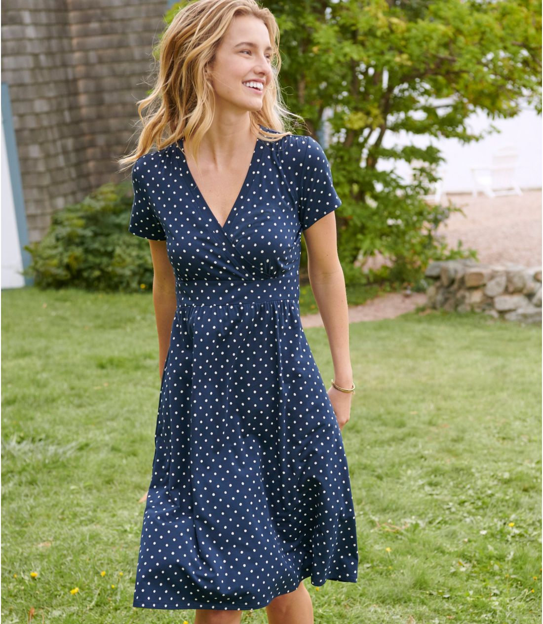 ウィメンズ サマー・ニット・ドレス、半袖 プリント 通販｜L.L.Bean