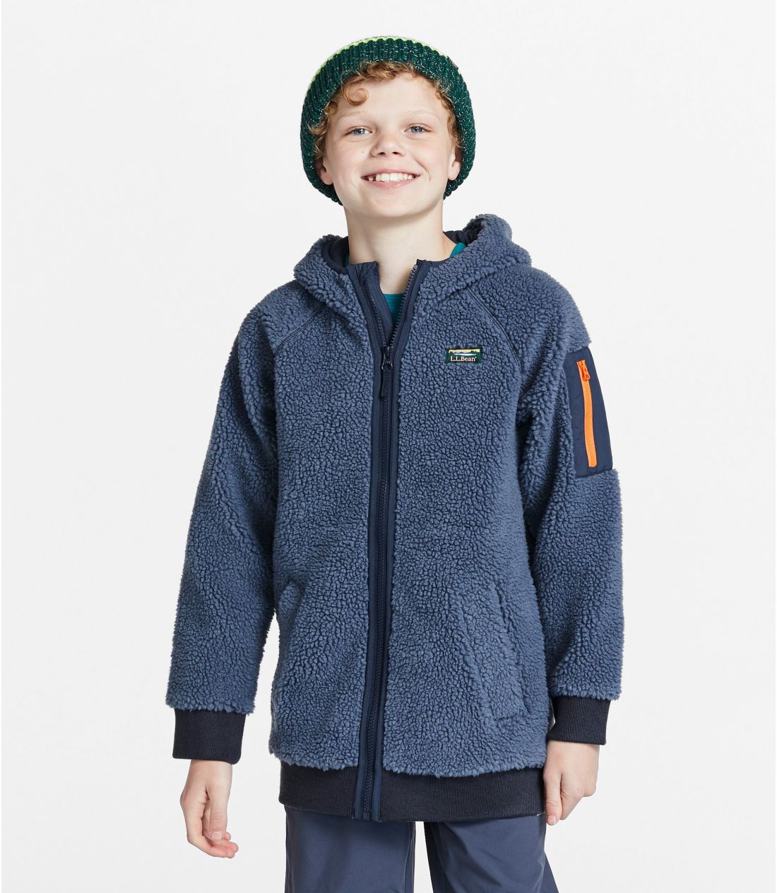 【  Jeans】シェルパジャケット フード付き フリース L.L.Bean｜ビーンズ・シェルパ・フリース・ジャケット 米国