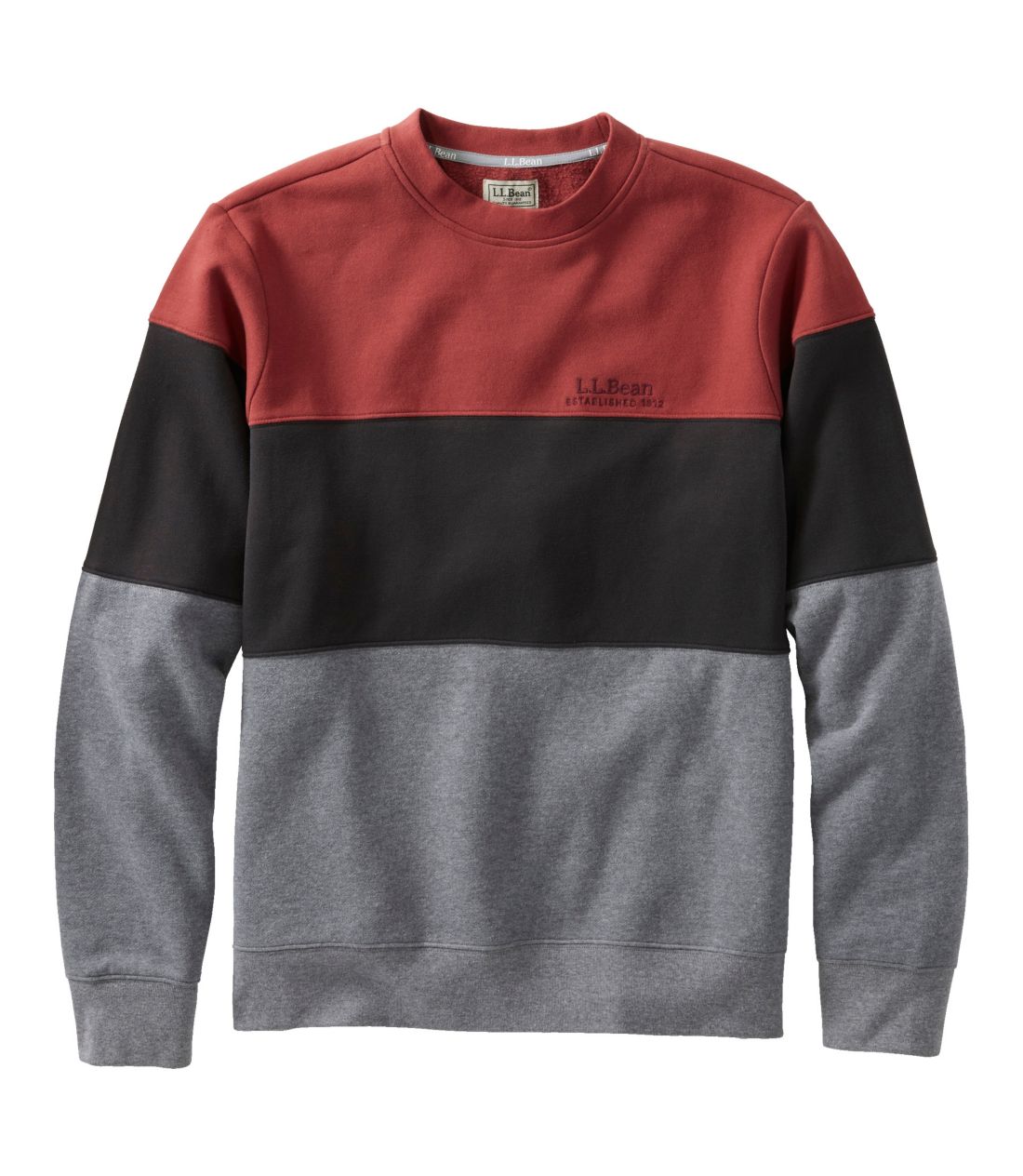 エル・エル・ビーン 1912 スウェットシャツ、クルーネック　カラーブロック