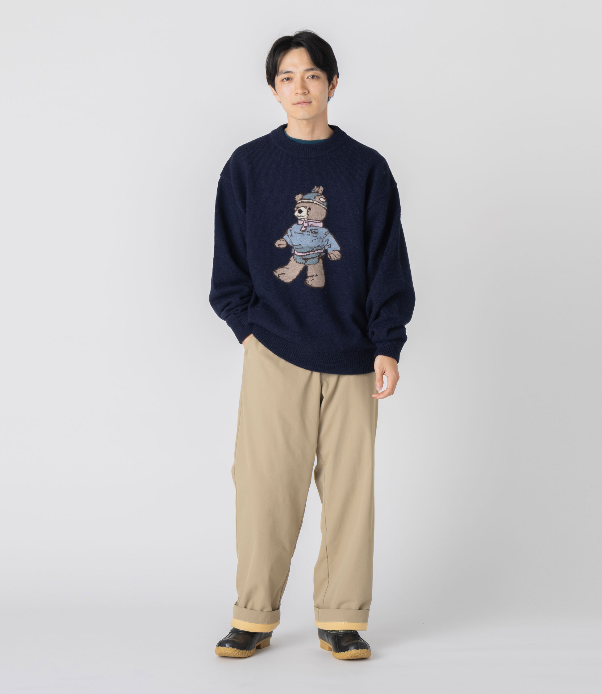 ll.bean ニットセーター クマさん メンズ ウーリッジ・セーター・ビーンズ・ベア 通販｜L.L.Bean公式