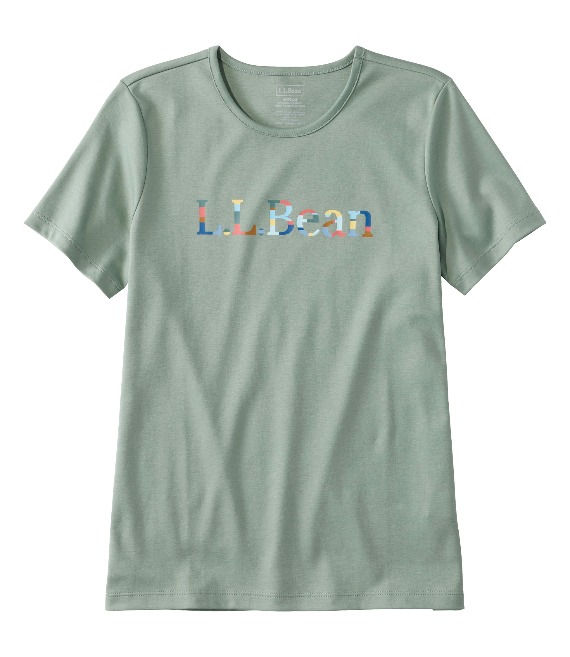 ピマ・コットン・クルーネック・グラフィック・ティ