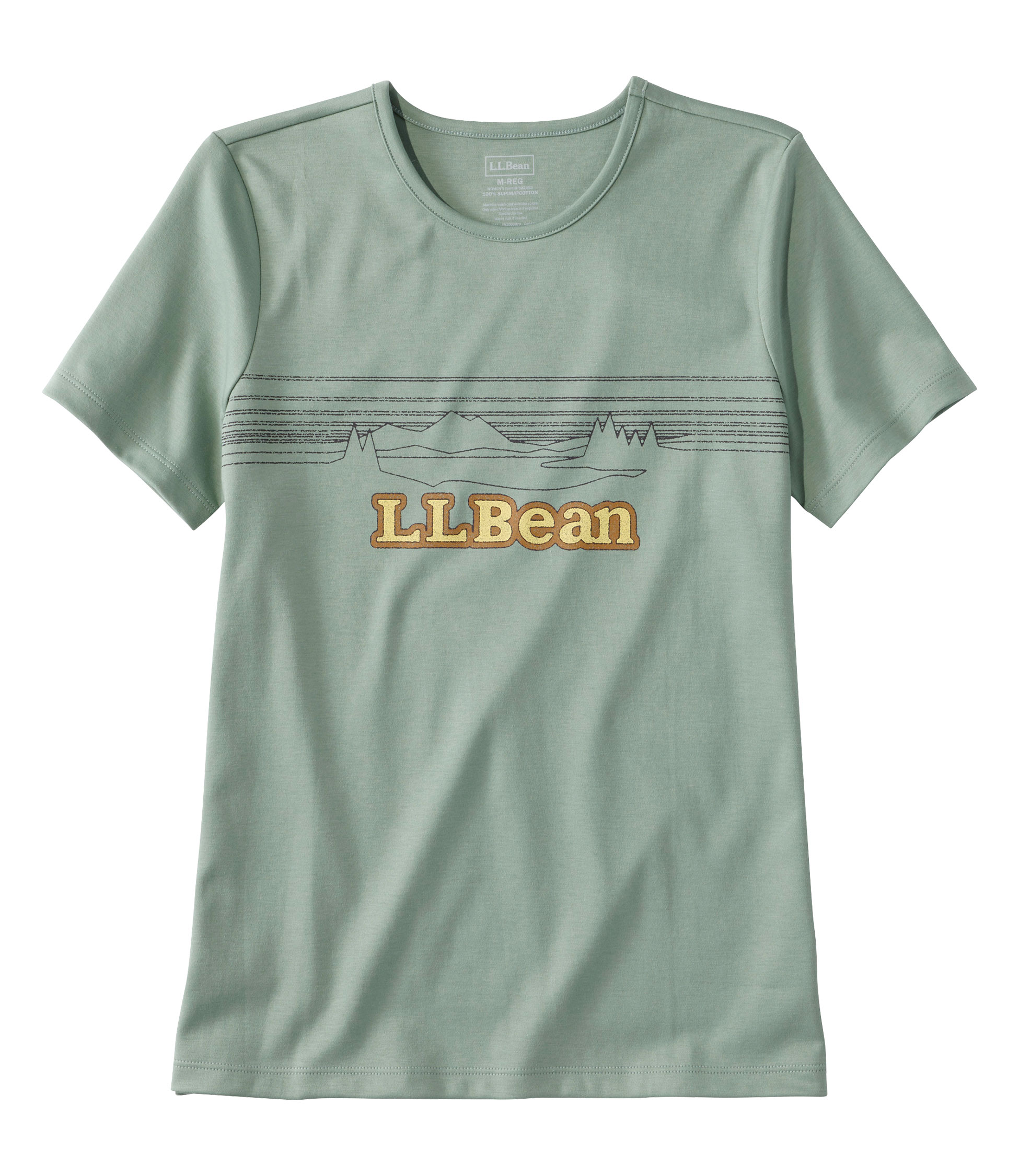 ピマ・コットン・クルーネック・グラフィック・ティ