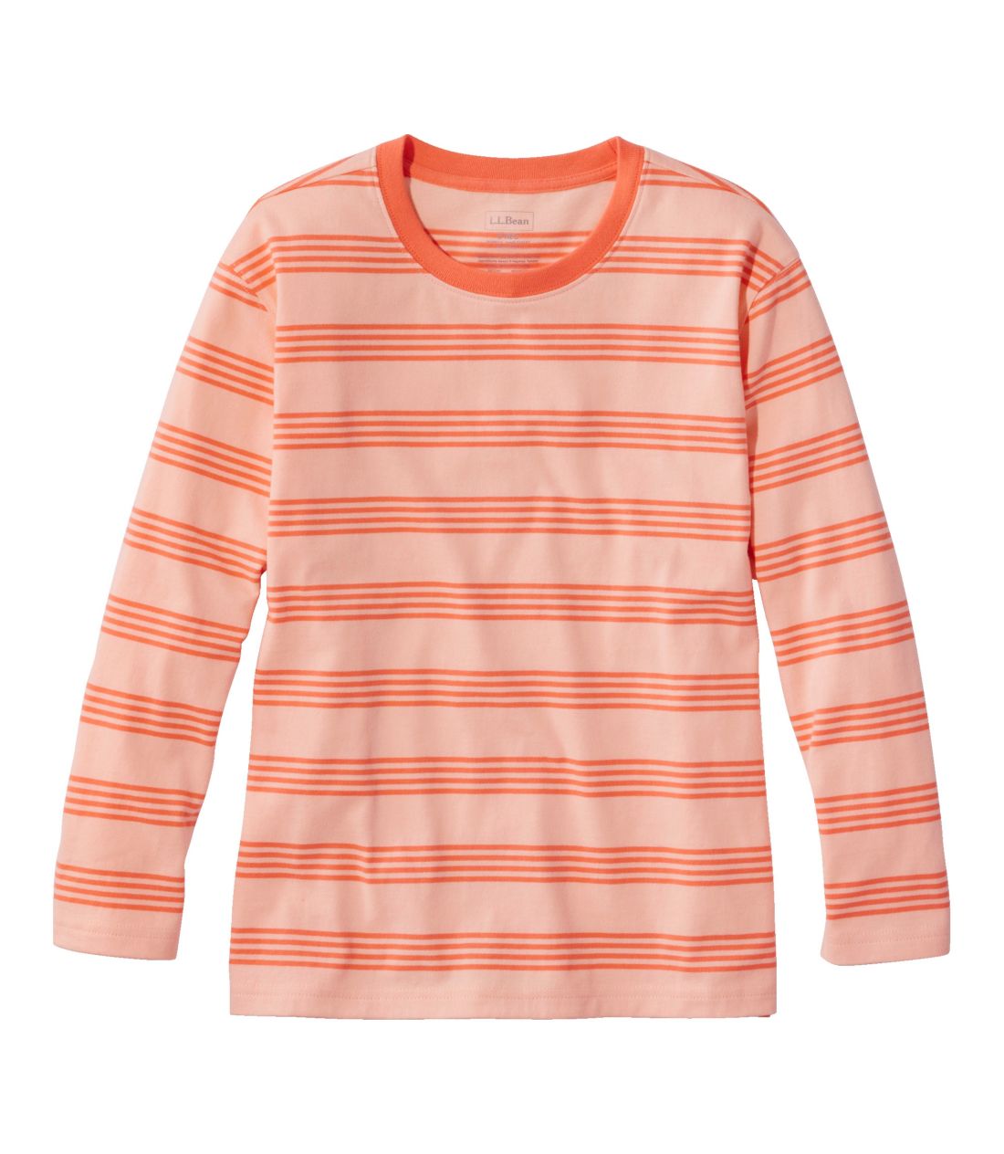 サタデーTシャツ、クルーネック　7分丈袖　ストライプ