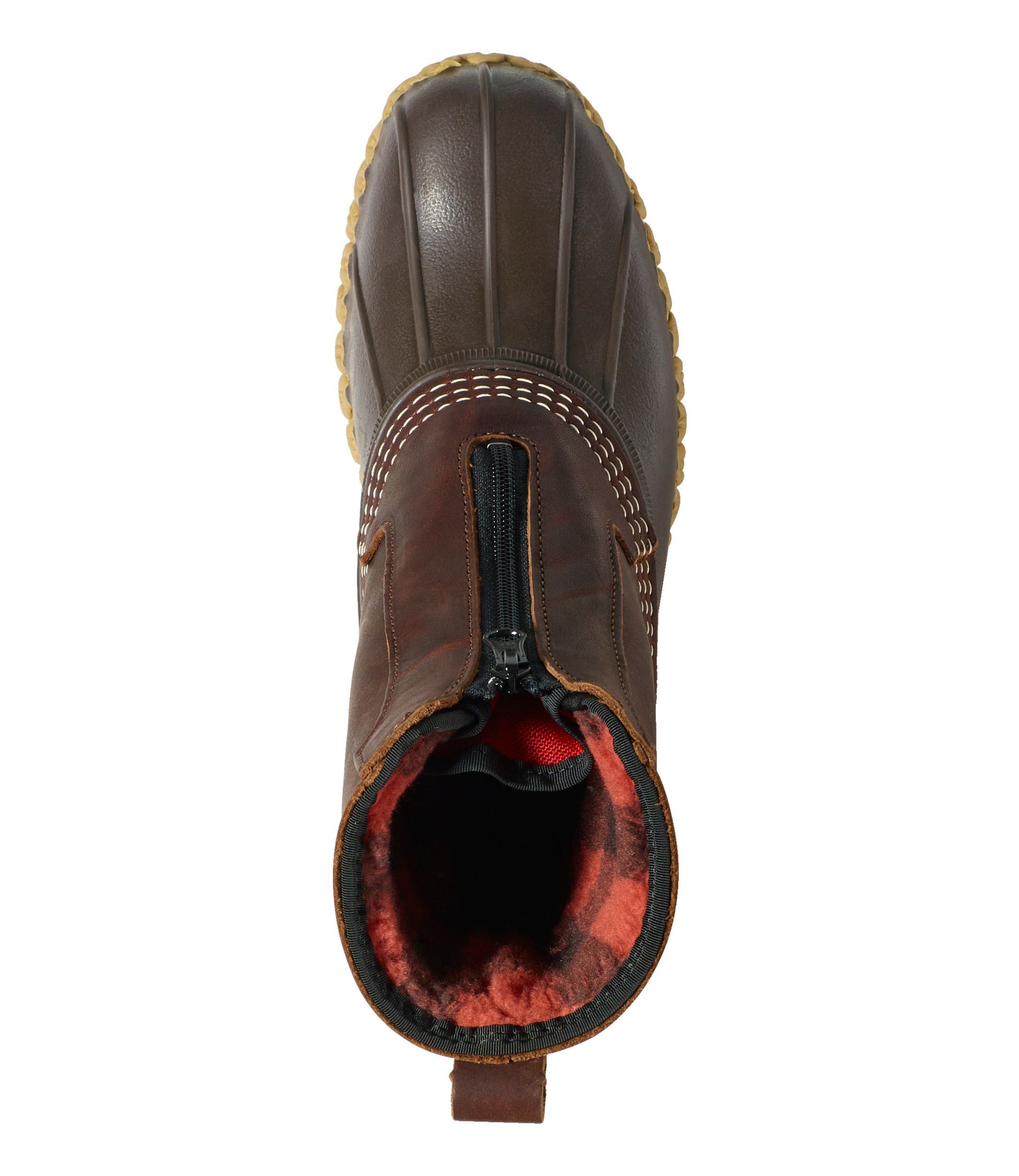 メンズ ビーン・ブーツ、8インチ フリースラインド インサレーテッド