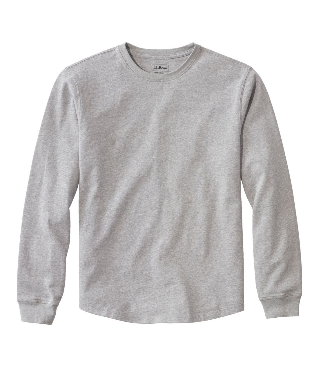 ビーンビルト・コットン・ティ、ポケットなし　長袖