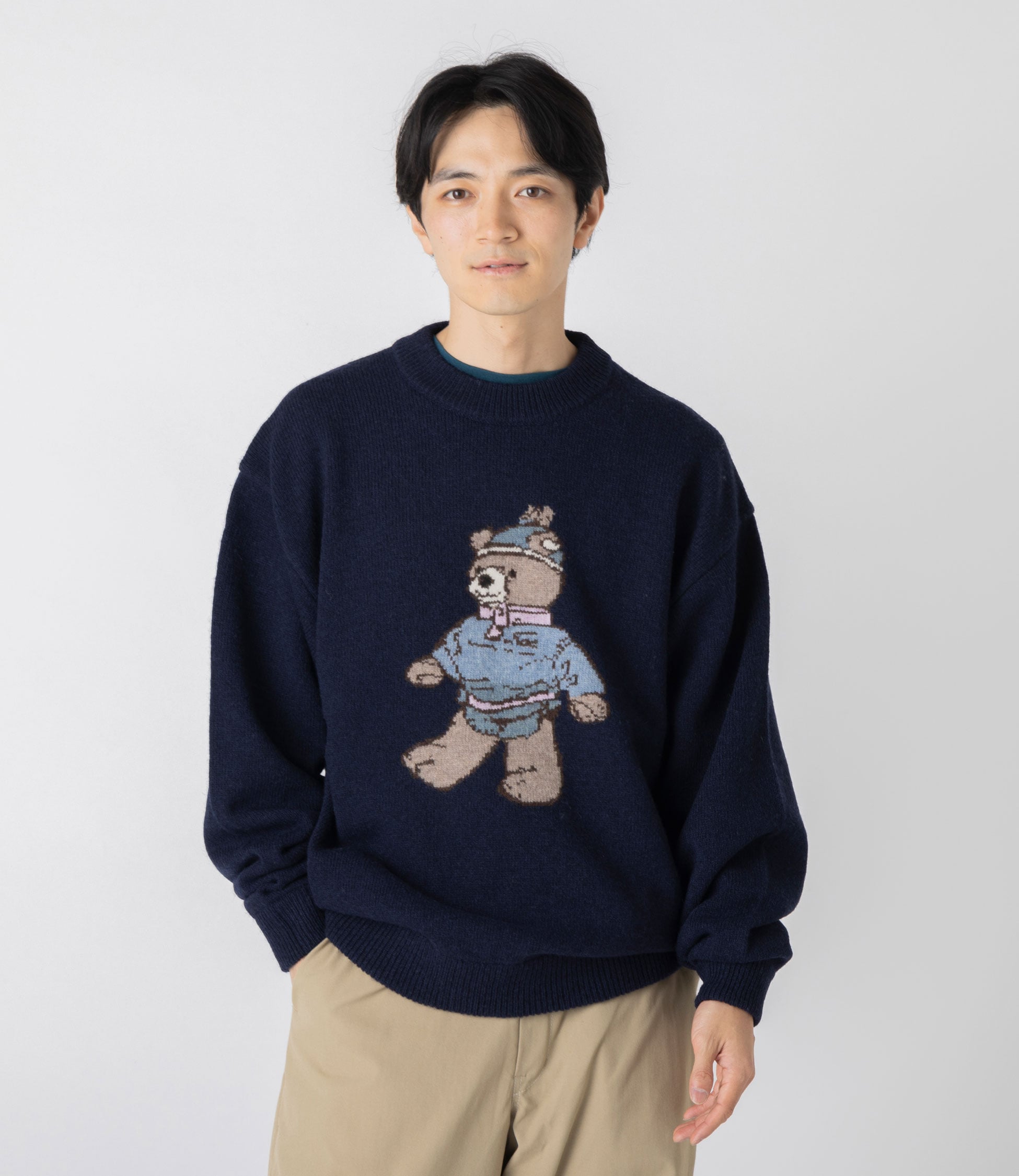 ll.bean ニットセーター クマさん メンズ ウーリッジ・セーター・ビーンズ・ベア 通販｜L.L.Bean公式