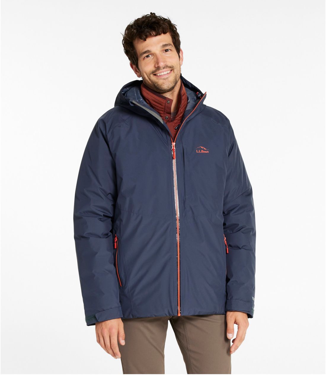 美品L.L.Bean 650FPウルトラライトダウンパーカ XL18ネイビー メンズ 