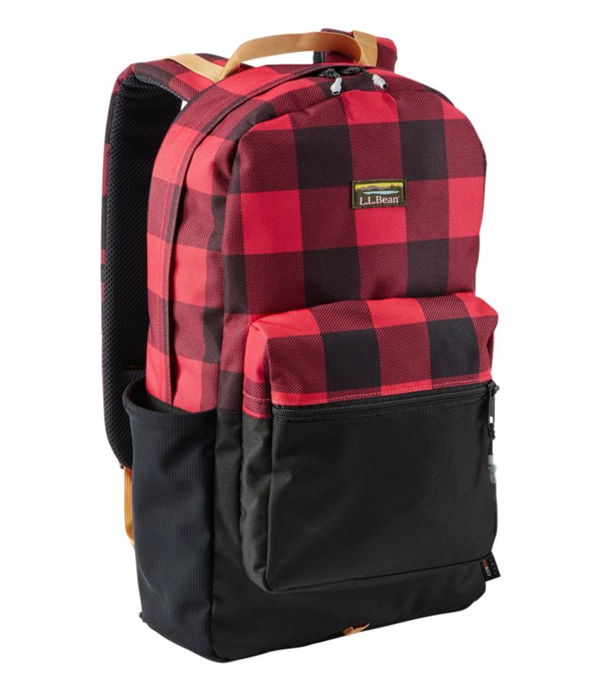 Red and black checkered backpack sales