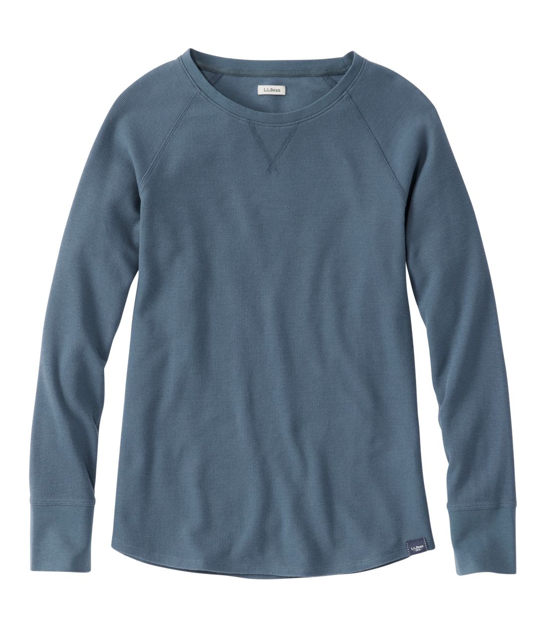 アンシュリンカブル・ミニワッフル・ティ、長袖　クルーネック