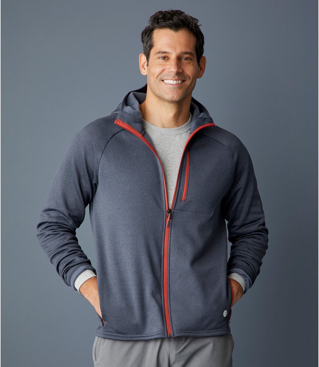 メンズ マウンテン・フリース・フルジップ・フーディ、カラーブロック 通販｜L.L.Bean公式オンラインストア