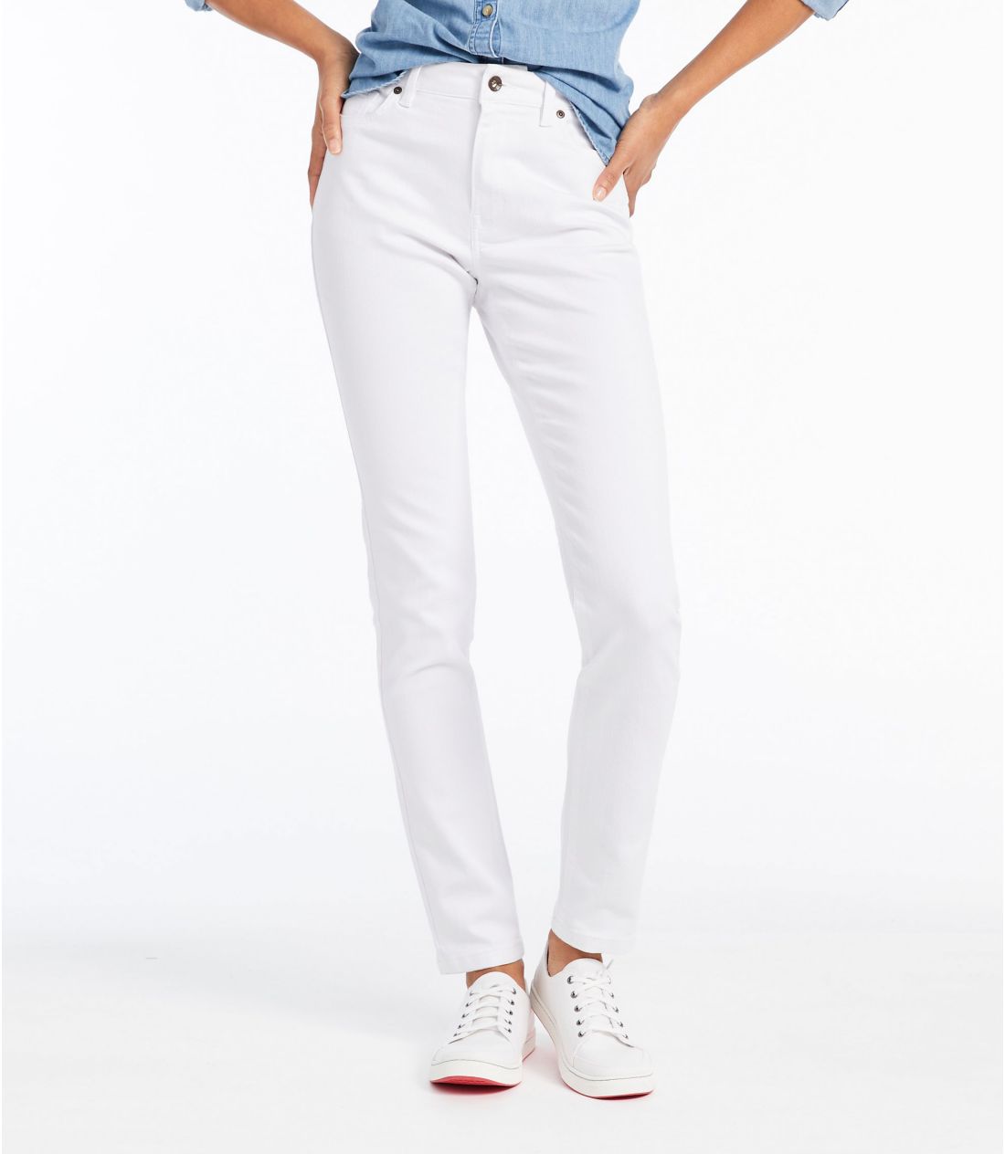 トゥルー・シェイプ・ジーンズ、ハイライズ　スキニーレッグ　カラー