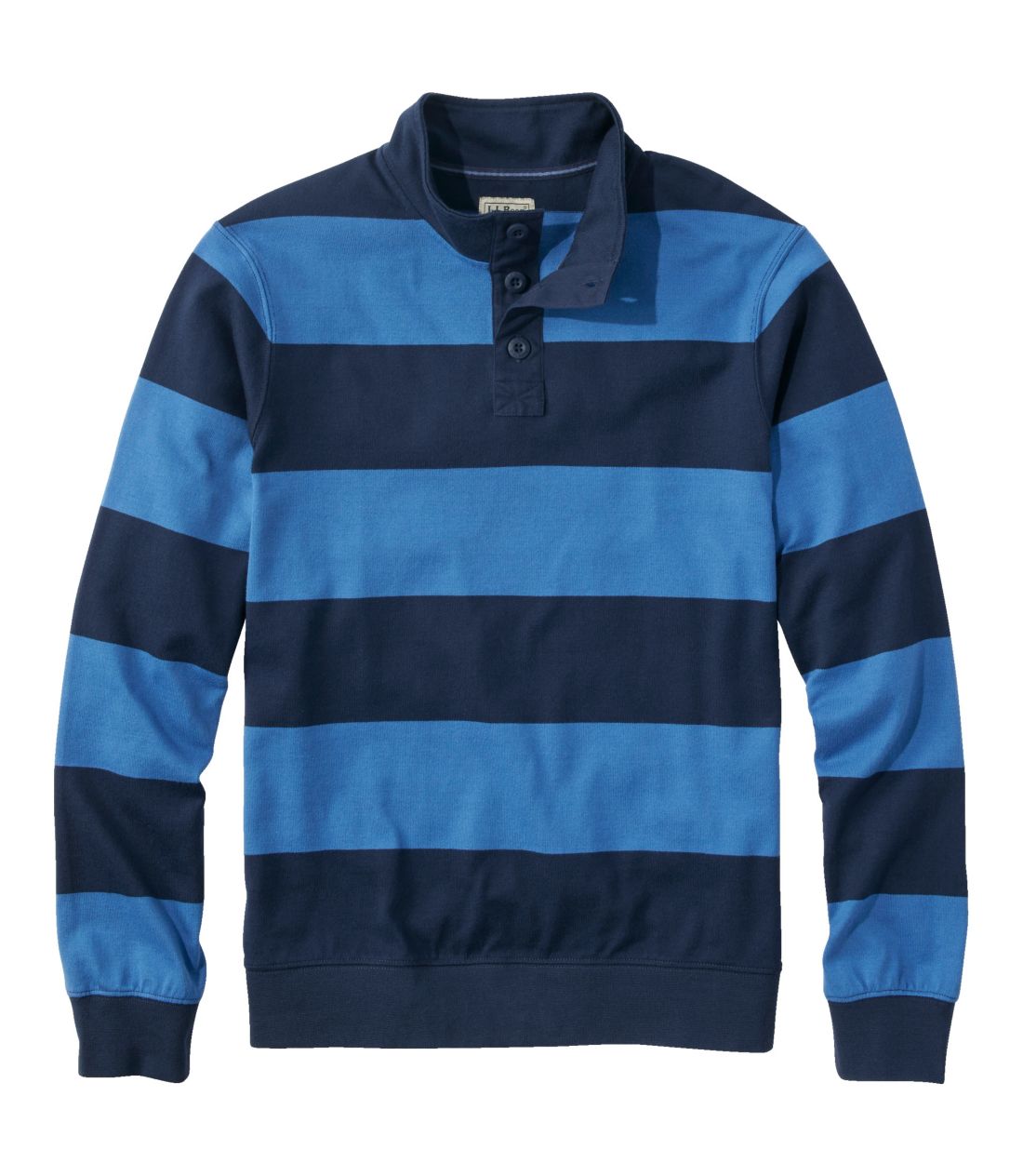 ビンテージ・ソフト・ラグビー、モックネック　ストライプ