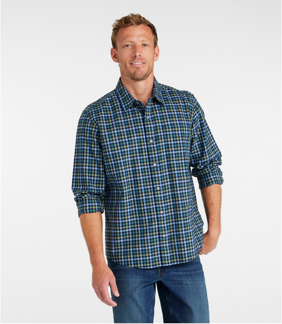 メンズ リンクルフリー（形態安定）・ウルトラソフト・ブラッシュ・コットン・シャツ、トラディショナル・フィット 長袖 通販｜L.L.Bean公式