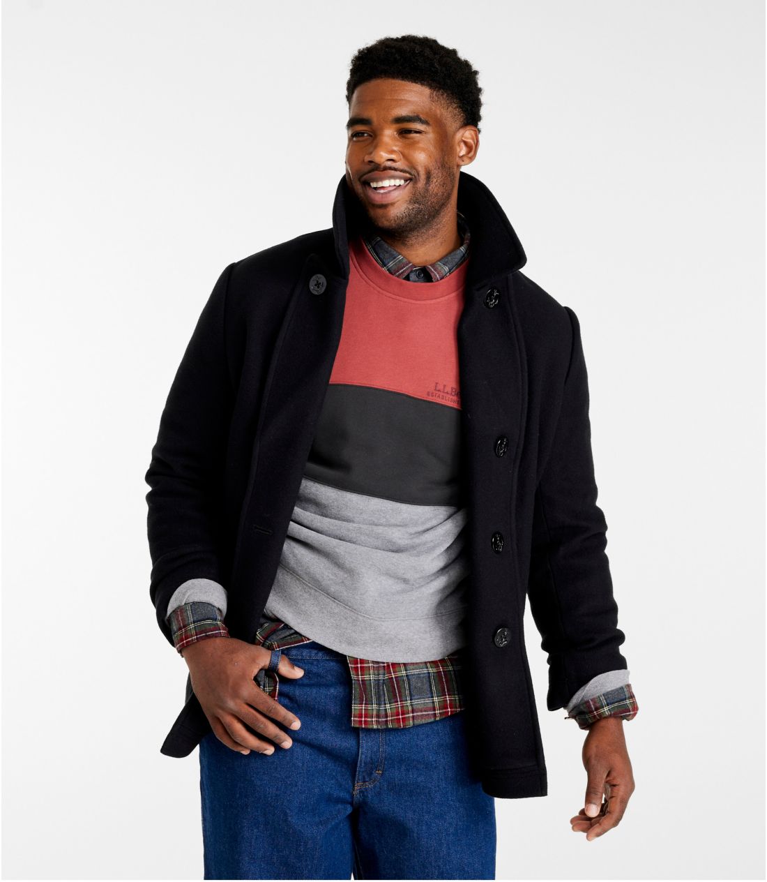 メンズ エル・エル・ビーン・ウール・ピーコート 通販｜L.L.Bean