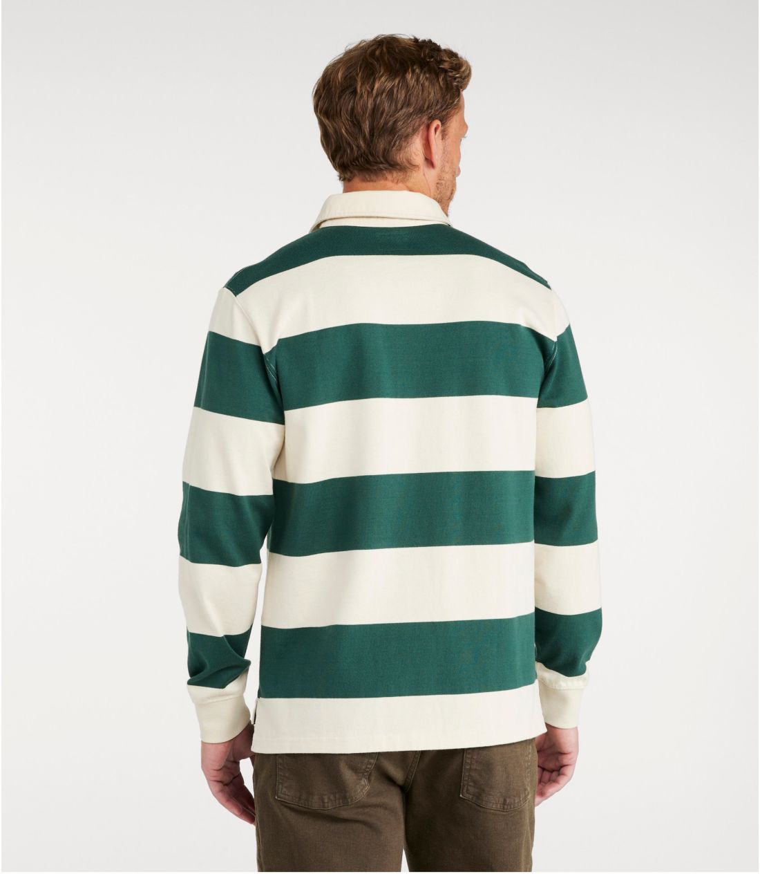 エルエルビーン90sラグビーシャツ 80's~90''s L.L.Bean Rugby Shirt USA製 SIZE L 80年代 90年代