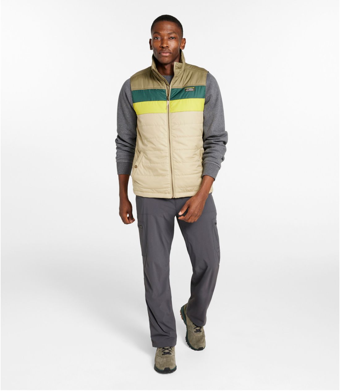 メンズ マウンテン・クラシック・パファー・ベスト、カラーブロック